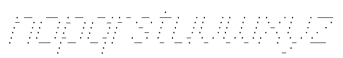 Copyright Mass Driver B.V 255 Font LOWERCASE