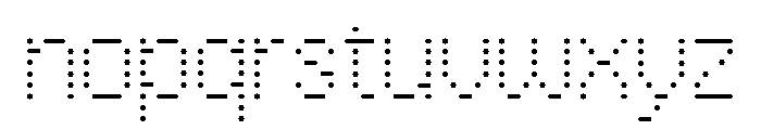 Copyright Mass Driver B.V 261 Font LOWERCASE