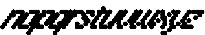 Copyright Mass Driver B.V 263 Font LOWERCASE