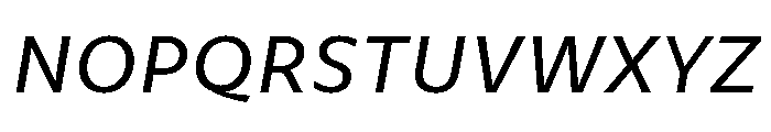 CormacNeue BookItalic Font UPPERCASE