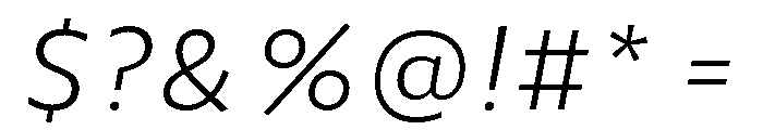 CormacNeue ExtraLightItalic Font OTHER CHARS