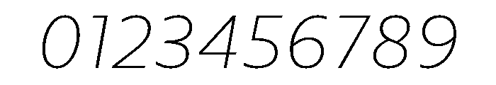 CormacNeue ExtraThinItalic Font OTHER CHARS
