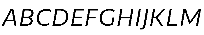 CormacNeue LightItalic Font UPPERCASE