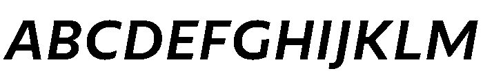 CormacNeue MediumItalic Font UPPERCASE