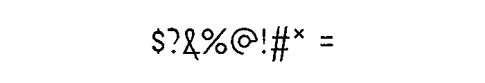 CorneliusRough Light Font OTHER CHARS