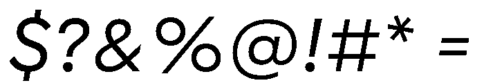 CorsaGrotesk Italic Font OTHER CHARS