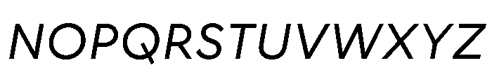 CorsaGrotesk Italic Font UPPERCASE