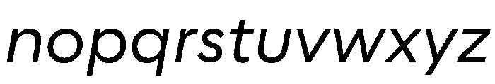 CorsaGrotesk Italic Font LOWERCASE