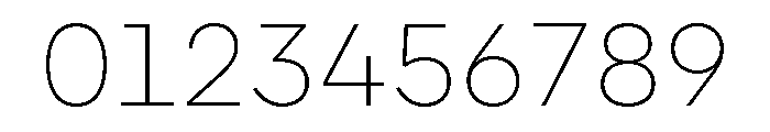 CorsaGrotesk Thin Font OTHER CHARS