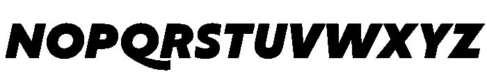 Cosimo BlackItalic Font UPPERCASE
