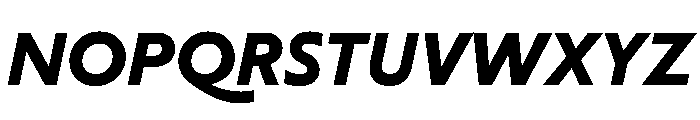 Cosimo BoldItalic Font UPPERCASE