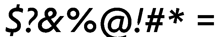 Cosimo Italic Font OTHER CHARS