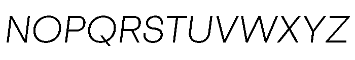 Cosmica BookItalic Font UPPERCASE
