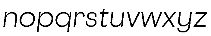 Cosmica BookItalic Font LOWERCASE