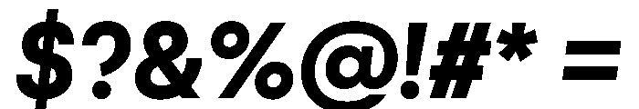 Cosmica ExtraboldItalic Font OTHER CHARS