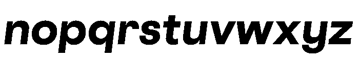 Cosmica ExtraboldItalic Font LOWERCASE