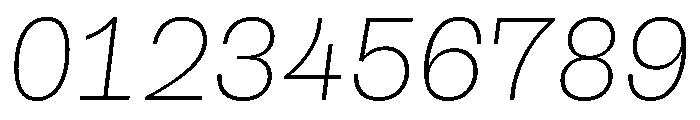 Cosmica LightItalic Font OTHER CHARS