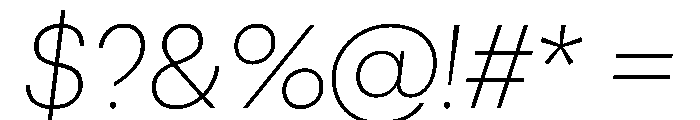 Cosmica LightItalic Font OTHER CHARS