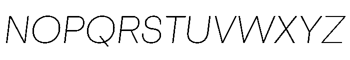 Cosmica LightItalic Font UPPERCASE