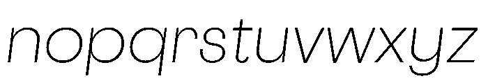 Cosmica LightItalic Font LOWERCASE