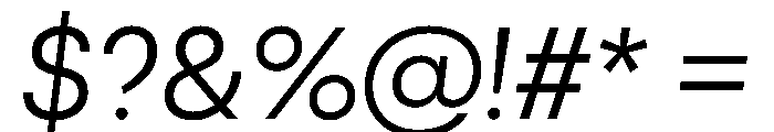 Cosmica RegularItalic Font OTHER CHARS