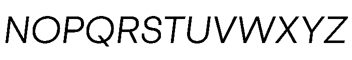 Cosmica RegularItalic Font UPPERCASE