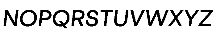 Cosmica SemiboldItalic Font UPPERCASE