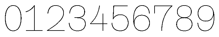 Cosmica Thin Font OTHER CHARS