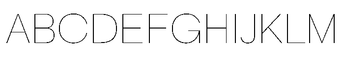 Cosmica Thin Font UPPERCASE