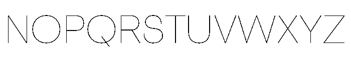 Cosmica Thin Font UPPERCASE