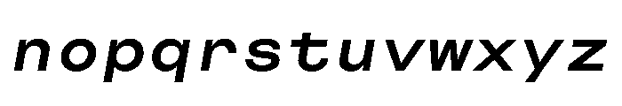 CosmicaMono BoldItalic Font LOWERCASE