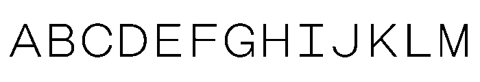 CosmicaMono Book Font UPPERCASE