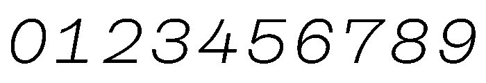 CosmicaMono BookItalic Font OTHER CHARS