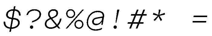 CosmicaMono BookItalic Font OTHER CHARS