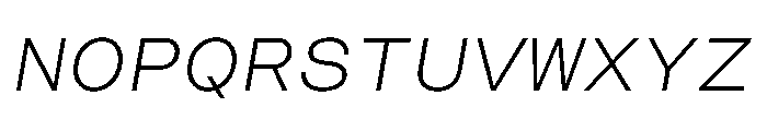 CosmicaMono BookItalic Font UPPERCASE