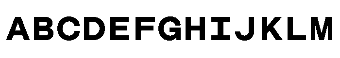 CosmicaMono Extrabold Font UPPERCASE