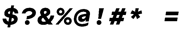 CosmicaMono ExtraboldItalic Font OTHER CHARS