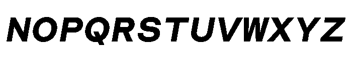 CosmicaMono ExtraboldItalic Font UPPERCASE