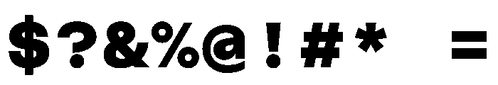 CosmicaMono Heavy Font OTHER CHARS