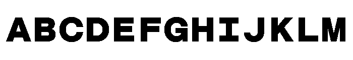 CosmicaMono Heavy Font UPPERCASE