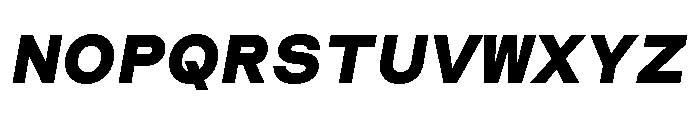 CosmicaMono HeavyItalic Font UPPERCASE