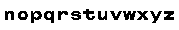 CosmicaMono Heavy Font LOWERCASE