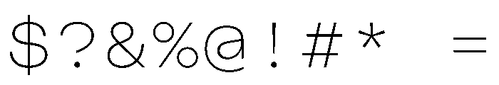 CosmicaMono Light Font OTHER CHARS