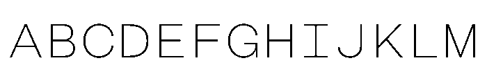 CosmicaMono Light Font UPPERCASE