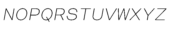 CosmicaMono LightItalic Font UPPERCASE