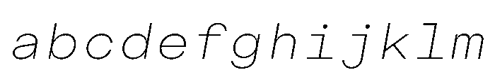 CosmicaMono LightItalic FONT