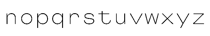 CosmicaMono Light Font LOWERCASE