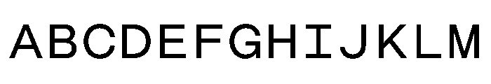 CosmicaMono Medium Font UPPERCASE