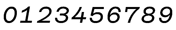 CosmicaMono MediumItalic Font OTHER CHARS