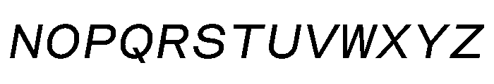 CosmicaMono MediumItalic Font UPPERCASE